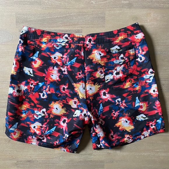 Rusty Board shorts Swim Trunks Mens Size 36 Multicolor - Picture 2 of 3